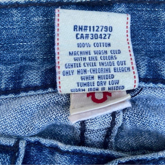 True Religion Straight Leg Size 31 Jeans RN 112790 CA30427. - Picture 4 of 12